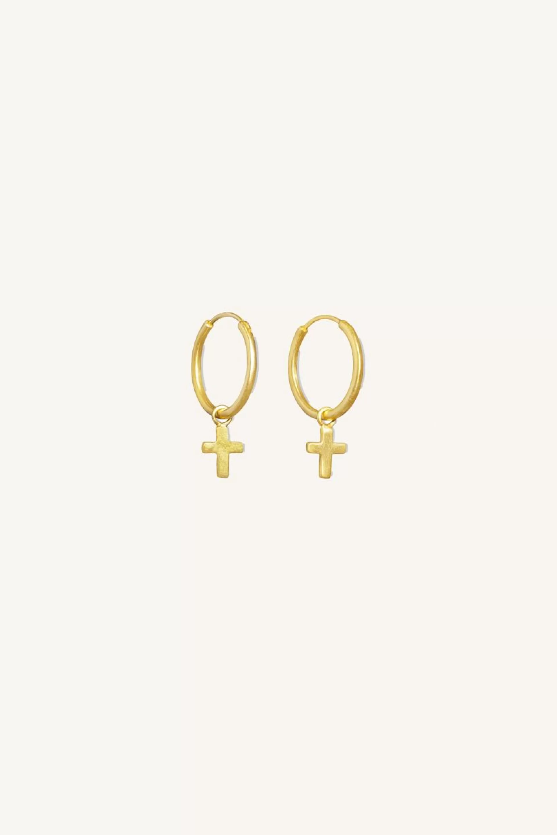 Pd Cross Round Earring*By bar Hot