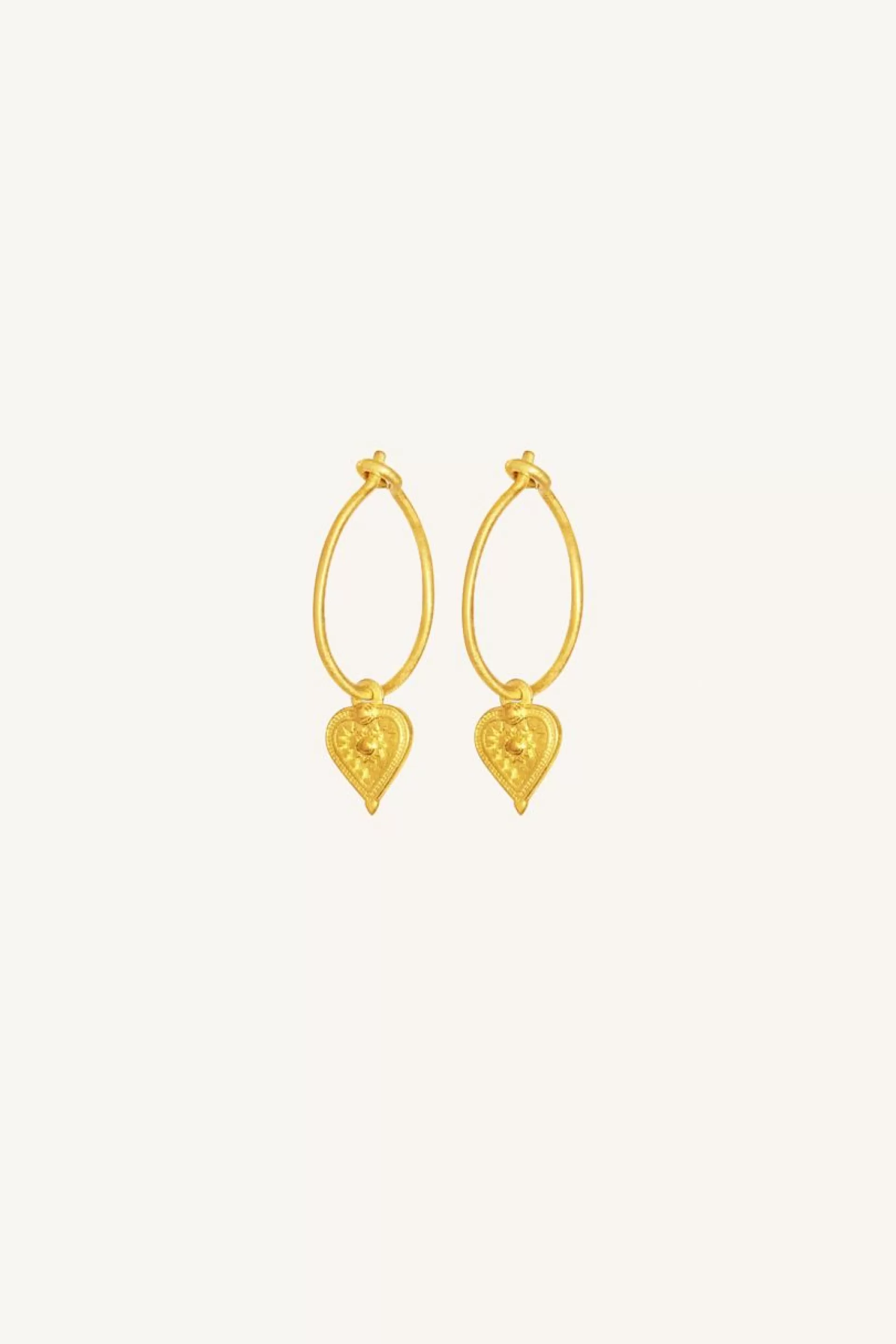 Pd Heart Round Earring*By bar Outlet