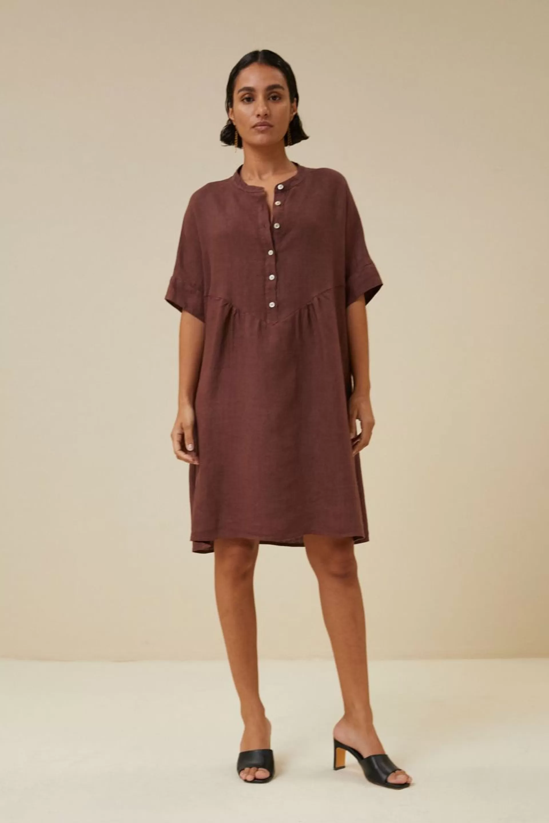 Tais Linen Dress*By bar Cheap