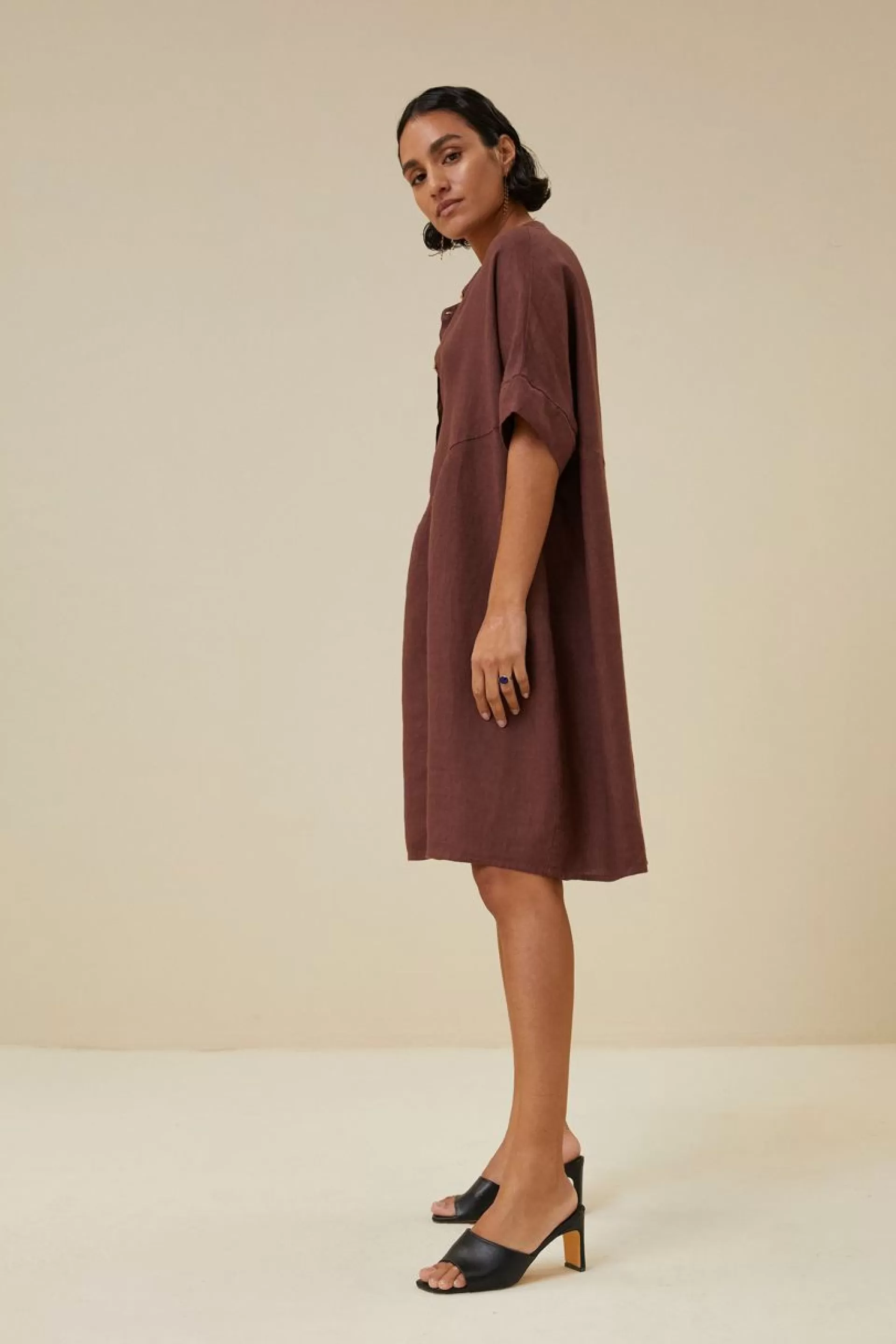 Tais Linen Dress*By bar Cheap